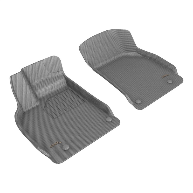 Lucid Air Floor Mats - Front - 3D MAXpider - Kagu - Gray - `25-`26